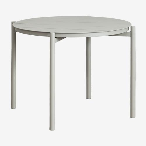 Table De Jardin Ronde En Aluminium (Ø109 Cm) Elton Vert Kaki