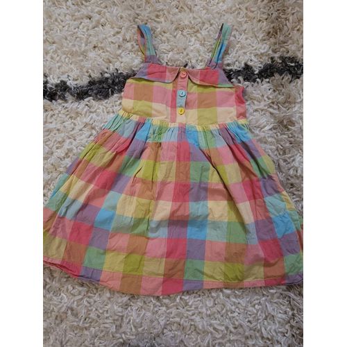 Robe À Carreaux Multicolores 2-3 Ans