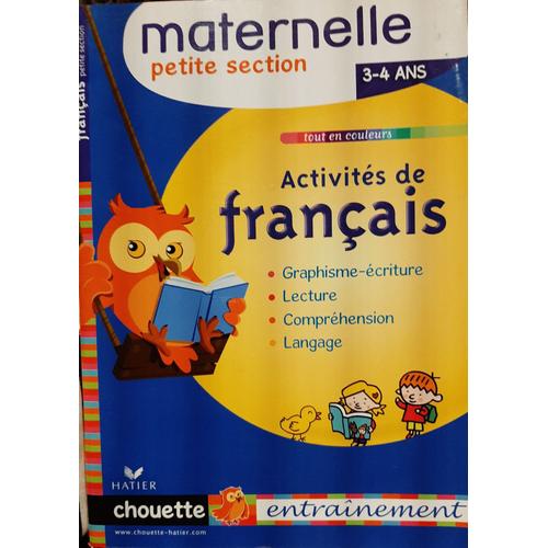 Activités De Français Petite Section - 3/4 Ans