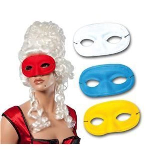 Masque Loup Domino Tissu 4 Couleurs Assorties