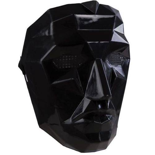 Masque Visage Origami Noir Adulte - Ptit Clown - Ref/21203 - Squid Game - Carnaval - Halloween