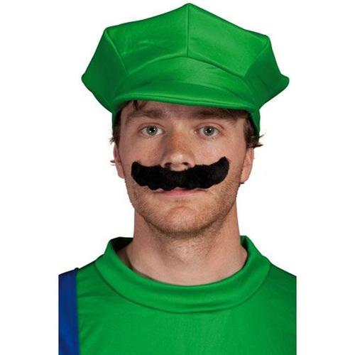 Moustache Mario/Luigi À L'unité - Mario Bros - Accessoire - Mixte - Vert - Adulte