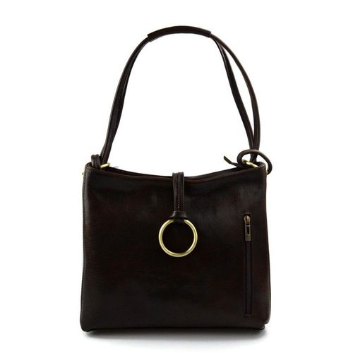 Sacoche femme sac à main cuir sacoche de cuir sac d'èpaule cuir vèritable brun