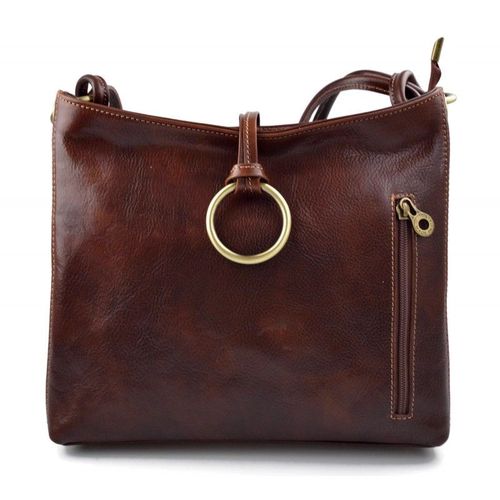Sacoche femme sac à main en cuir sacoche de cuir bandoulière sac d'èpaule marron