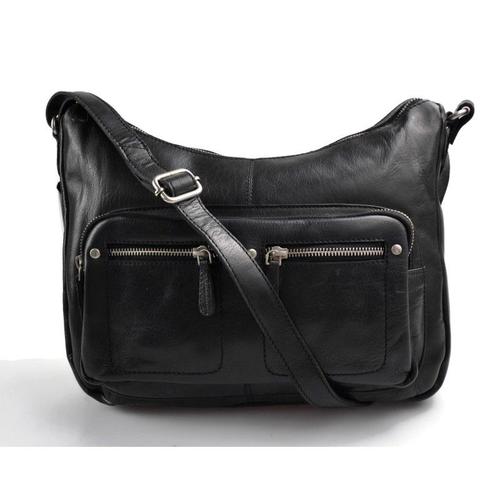 Sac cuir femme noir sac en cuir d'èpaule bandoulierè en cuir