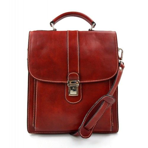 Bandoulière en cuir sac homme femme messenger sac d'épaule sac postier sac hobo rouge