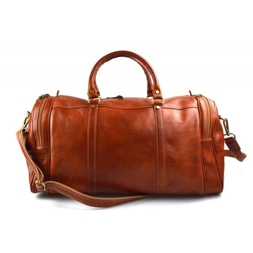 Sac de voyage en cuir homme femme bandoulière en cuir véritable sac de sport sac bagage à main miel