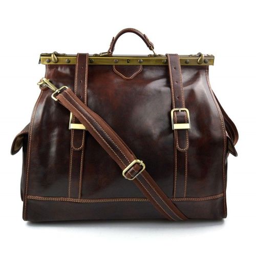 Sac docteur voyage en cuir doctor bag cuir sacoche femme homme brun sac à main en cuir sac femme