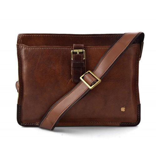 Sacoche de ipad tablet en cuir sacoche portable sac cuir sac à main bandoulière brun