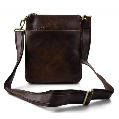 Sac marron fonce en cuir sac à bandoulière homme femme sac d'épaule bandoulière en cuir