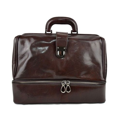 Sac cuir docteur marron foncè sac doctor bag sac à main cuir serviette sac cartable docteur cuir marron