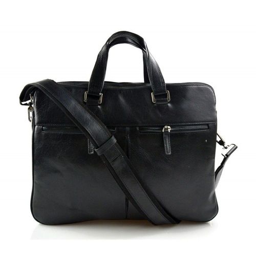 Sac cuir d'èpaule sac postier sac en cuir homme femme noir