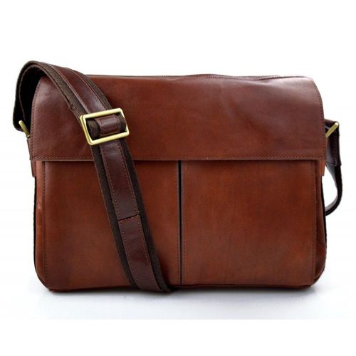 Sacoche de ipad tablet sacoche portable sac cuir sac à main bandoulière sacoche femme homme brun