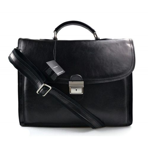 Sac à main en cuir bandoulière sac homme femme messenger noir