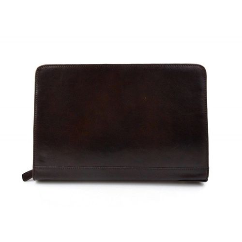 Organisateur en cuir marron fonce A4 sac document sac dossier organisateur en cuir sac tablet cuir sac cartable cuir