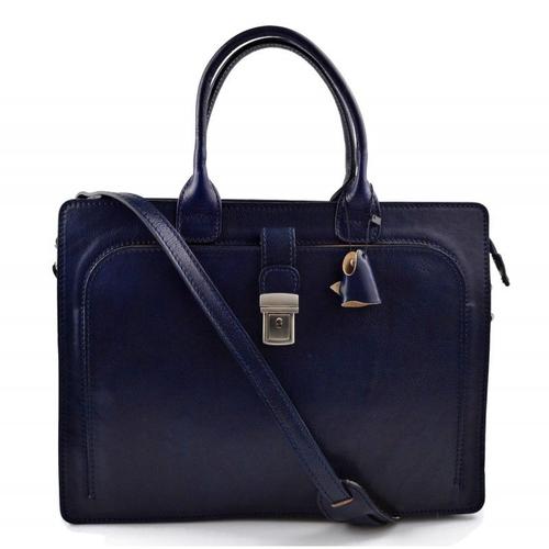 Sac cartable cuir serviette a main cuir bandoulière homme femme messenger sac de travail sac cartable bleu