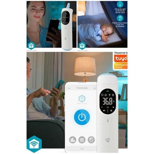 Thermomètre Bluetooth® Infrarouge Intelligent Multifonctionnel Dans L?Oreille Et Sur Le Front