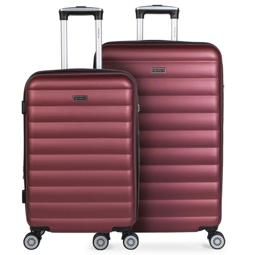 Set De 2 Valises De Voyage Rigides 4 Roues Trolley ABS. Extensibles Résistantes Et Légères. Poignée 2 Anses Et Cadenas. Moyenne Et Grande. 71216
