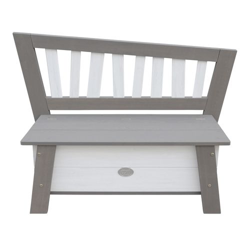 Crooked Corky Storage Bench Grey/White