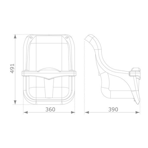 Axi Baby Swing Seat Grey/White