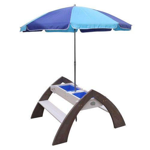 Table Sable Et Eau / Pique Nique | Table D'eau Avec Couvercle & Boîtes De Rangement | Table De Jeu Enfant À Eau Pour Le Jardin - Axi Delta