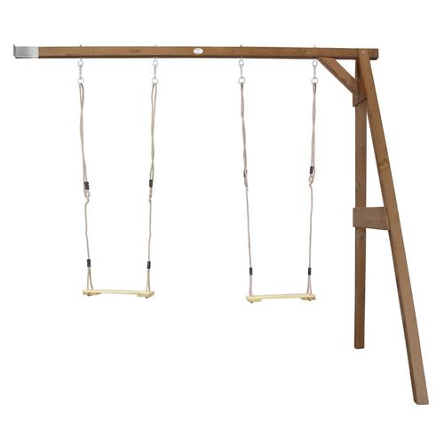 Axi Portique Balançoire En Bois 2 Agrès Wall Mount Marron