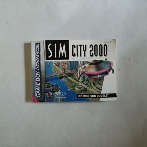 Mode D'emploi Notice Simcity 2000 Gameboy Advance