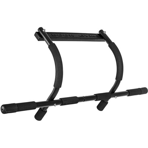 Movit® Barre De Traction Pour Cadre De Porte Avec Boucles, Entraîneur Du Haut Du Corps Sans Vis En Noir Ou Argent, Barre De Traction De Porte Avec Poignées Souples Jusqu'à 100kg