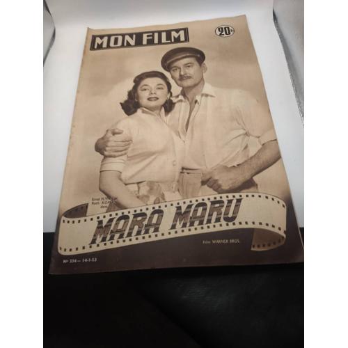 Mon Film No 334. 7-1-1953. Mara Mary. Avec Errol Flynn Et Ruth Ramou.