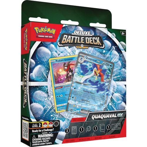 Pokemon Tcg: Quaquaval Ex Deluxe Battle Deck