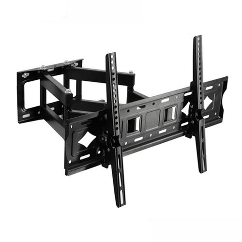 Support TV, fixation mural à double bras inclinable et orientable pour écrans plats 32 à 80 pouces VESA 400X400mm Noir-Visiodirect