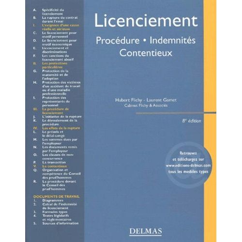 Licenciement - Procédures, Indemnités, Contentieux