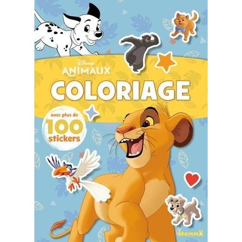 Disney Animaux (Roi Lion) - Coloriage Avec Plus De 100 Stickers