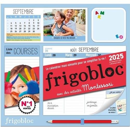 Frigobloc Avec Des Activités Montessori - Le Calendrier Maxi-Aimanté Pour Se Simplifier La Vie !