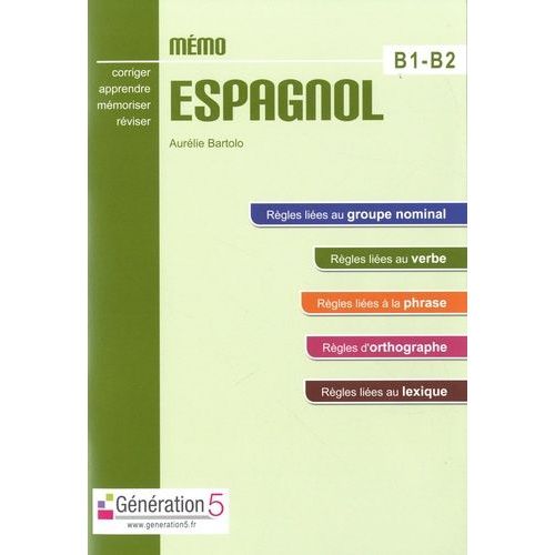 Mémo Espagnol B1-B2