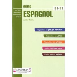 Mémo Espagnol B1-B2
