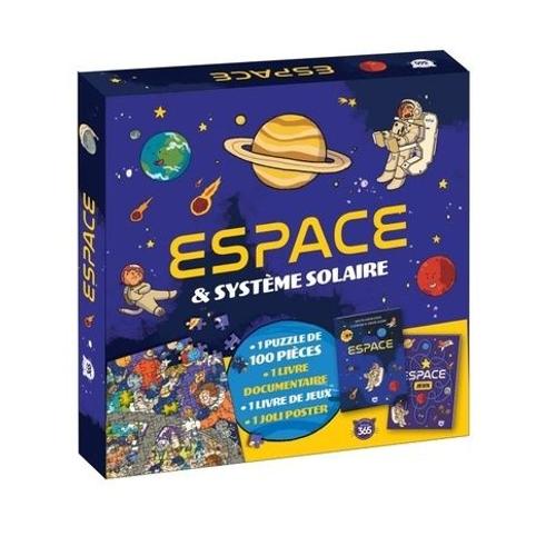 Espace & Système Solaire - Avec 1 Puzzle De 100 Pièces, 1 Livre Documentaire, 1 Livre De Jeux, 1 Joli Poster