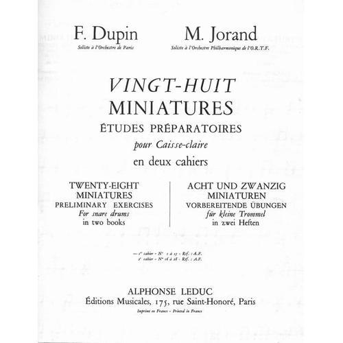 28 Miniatures Caisse Claire Volume 1