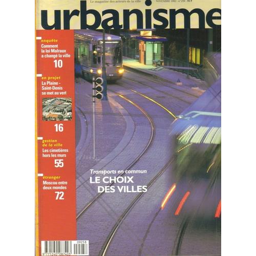 Urbanismes  N° 258 : Transports En Commun Le Choix Des Villes