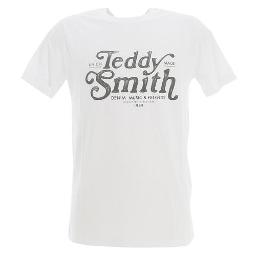 Tee Shirt Manches Courtes Teddy Smith T-Giant Mc Blanc