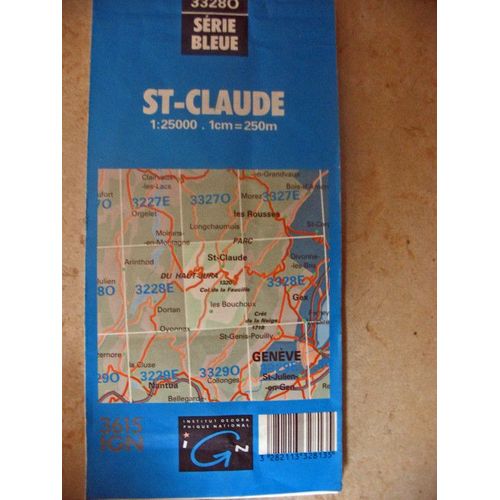 St-Claude 3328o   -   1:25000.