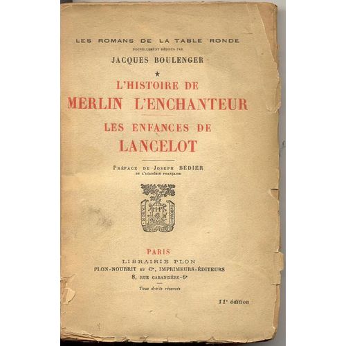 L'histoire De Merlin L'enchanteur  - Les Enfances De Lancelot