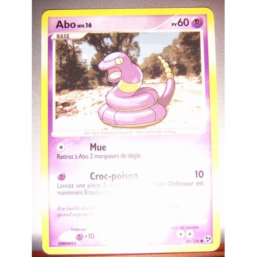 Carte Pokemon "Abo Niv.16" Pv60