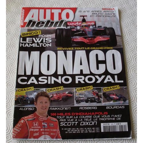 Auto Hebdo N° 1650 : Revivez Tout Le Grand Prix De Monaco - 15 Ans Après Ayrton Senna