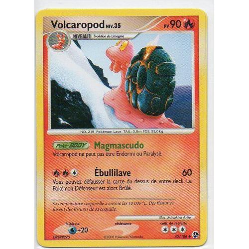 Pokemon  - Volcaropod  "Duels Au Sommet" 90 Pv 45/106 Vf