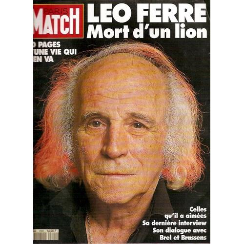 Paris Match Du 29 Juillet 1993  N° 2305 : Léo Ferré Thierry Mugler Johnny Hallyday Jordy Jean-Jacques Eydelie Clothilde D'orleans Morillon