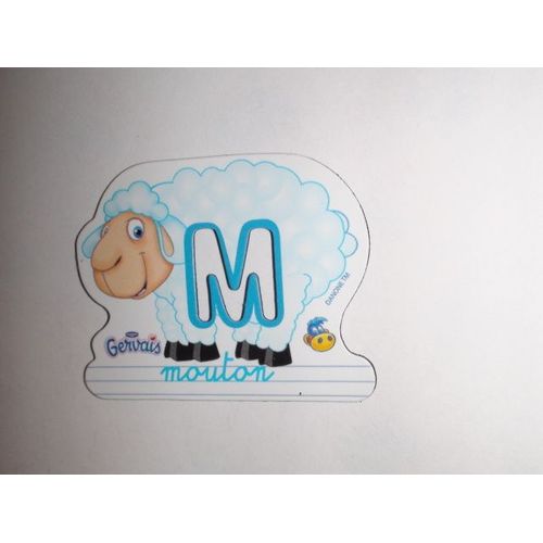 Magnet Lettre M Mouton