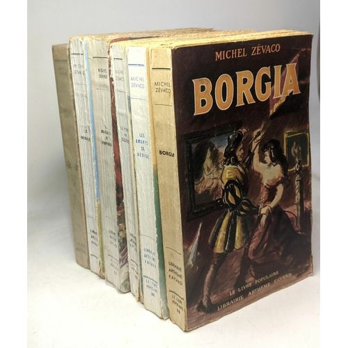 6 Livres De Zévaco: Les Pardaillan + Borgia + La Marquise De Pompadour + Le Pond Des Soupirs + Les Amants De Venise + Don Juan