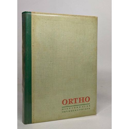 Ortho - Dictionnaire Orthographique Et Grammatical