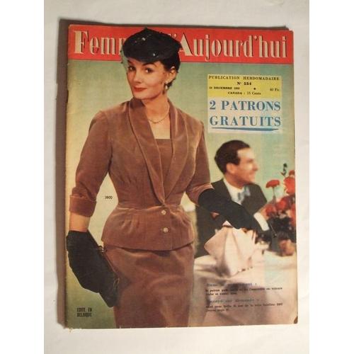 Femmes D'aujourd'hui 15 Decembre 1955  N° 554 : Saison Des Elegances.Toni Curtis.La Croix De Rubis